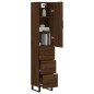 vidaXL Credenza Rovere Marrone 34,5x34x180 cm in Legno Multistrato vidaXL Credenza Rovere Marrone 34,5x34x180 cm in Legno Multistrato
