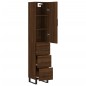 vidaXL Credenza Rovere Marrone 34,5x34x180 cm in Legno Multistrato vidaXL Credenza Rovere Marrone 34,5x34x180 cm in Legno Multistrato
