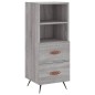 vidaXL Credenza Grigio Sonoma 34,5x34x180 cm in Legno Multistrato vidaXL Credenza Grigio Sonoma 34,5x34x180 cm in Legno Multistrato