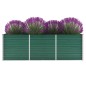 vidaXL Letto Rialzato Giardino in Acciaio Zincato 240x80x77 cm Verde vidaXL Letto Rialzato Giardino in Acciaio Zincato 240x80x77 cm Verde