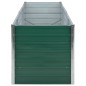 vidaXL Letto Rialzato Giardino in Acciaio Zincato 240x80x77 cm Verde vidaXL Letto Rialzato Giardino in Acciaio Zincato 240x80x77 cm Verde