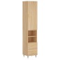 vidaXL Credenza Rovere Sonoma 34,5x34x180 cm in Legno Multistrato vidaXL Credenza Rovere Sonoma 34,5x34x180 cm in Legno Multistrato