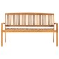 Panchina da Giardino Impilabile e Cuscino 159cm Teak Massello Panchina da Giardino Impilabile e Cuscino 159cm Teak Massello