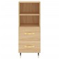 vidaXL Credenza Rovere Sonoma 34,5x34x180 cm in Legno Multistrato vidaXL Credenza Rovere Sonoma 34,5x34x180 cm in Legno Multistrato