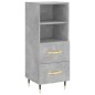 vidaXL Credenza Grigio Cemento 34,5x34x180 cm in Legno Multistrato vidaXL Credenza Grigio Cemento 34,5x34x180 cm in Legno Multistrato