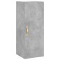 vidaXL Credenza Grigio Cemento 34,5x34x180 cm in Legno Multistrato vidaXL Credenza Grigio Cemento 34,5x34x180 cm in Legno Multistrato