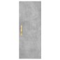 vidaXL Credenza Grigio Cemento 34,5x34x180 cm in Legno Multistrato vidaXL Credenza Grigio Cemento 34,5x34x180 cm in Legno Multistrato