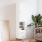 vidaXL Credenza Bianca 34,5x34x180 cm in Legno Multistrato vidaXL Credenza Bianca 34,5x34x180 cm in Legno Multistrato