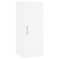 vidaXL Credenza Bianca 34,5x34x180 cm in Legno Multistrato vidaXL Credenza Bianca 34,5x34x180 cm in Legno Multistrato
