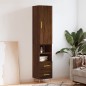 vidaXL Credenza Rovere Marrone 34,5x34x180 cm in Legno Multistrato vidaXL Credenza Rovere Marrone 34,5x34x180 cm in Legno Multistrato