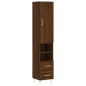 vidaXL Credenza Rovere Marrone 34,5x34x180 cm in Legno Multistrato vidaXL Credenza Rovere Marrone 34,5x34x180 cm in Legno Multistrato