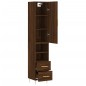 vidaXL Credenza Rovere Marrone 34,5x34x180 cm in Legno Multistrato vidaXL Credenza Rovere Marrone 34,5x34x180 cm in Legno Multistrato