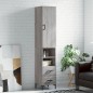 vidaXL Credenza Grigio Sonoma 34,5x34x180 cm in Legno Multistrato vidaXL Credenza Grigio Sonoma 34,5x34x180 cm in Legno Multistrato
