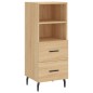 vidaXL Credenza Rovere Sonoma 34,5x34x180 cm in Legno Multistrato
