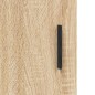 vidaXL Credenza Rovere Sonoma 34,5x34x180 cm in Legno Multistrato