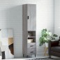 vidaXL Credenza Grigio Sonoma 34,5x34x180 cm in Legno Multistrato vidaXL Credenza Grigio Sonoma 34,5x34x180 cm in Legno Multistrato