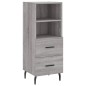 vidaXL Credenza Grigio Sonoma 34,5x34x180 cm in Legno Multistrato vidaXL Credenza Grigio Sonoma 34,5x34x180 cm in Legno Multistrato