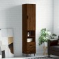 vidaXL Credenza Rovere Marrone 34,5x34x180 cm in Legno Multistrato vidaXL Credenza Rovere Marrone 34,5x34x180 cm in Legno Multistrato