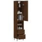 vidaXL Credenza Rovere Marrone 34,5x34x180 cm in Legno Multistrato vidaXL Credenza Rovere Marrone 34,5x34x180 cm in Legno Multistrato