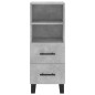 vidaXL Credenza Grigio Cemento 34,5x34x180 cm in Legno Multistrato vidaXL Credenza Grigio Cemento 34,5x34x180 cm in Legno Multistrato