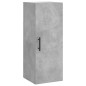 vidaXL Credenza Grigio Cemento 34,5x34x180 cm in Legno Multistrato vidaXL Credenza Grigio Cemento 34,5x34x180 cm in Legno Multistrato