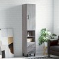 vidaXL Credenza Grigio Sonoma 34,5x34x180 cm in Legno Multistrato vidaXL Credenza Grigio Sonoma 34,5x34x180 cm in Legno Multistrato