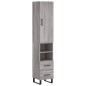 vidaXL Credenza Grigio Sonoma 34,5x34x180 cm in Legno Multistrato vidaXL Credenza Grigio Sonoma 34,5x34x180 cm in Legno Multistrato