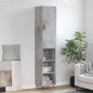 vidaXL Credenza Grigio Cemento 34,5x34x180 cm in Legno Multistrato vidaXL Credenza Grigio Cemento 34,5x34x180 cm in Legno Multistrato