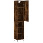 vidaXL Credenza Rovere Fumo 34,5x34x180 cm in Legno Multistrato vidaXL Credenza Rovere Fumo 34,5x34x180 cm in Legno Multistrato