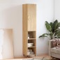 vidaXL Credenza Rovere Sonoma 34,5x34x180 cm in Legno Multistrato vidaXL Credenza Rovere Sonoma 34,5x34x180 cm in Legno Multistrato