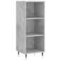 vidaXL Credenza Grigio Cemento 34,5x34x180 cm in Legno Multistrato vidaXL Credenza Grigio Cemento 34,5x34x180 cm in Legno Multistrato