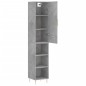 vidaXL Credenza Grigio Cemento 34,5x34x180 cm in Legno Multistrato vidaXL Credenza Grigio Cemento 34,5x34x180 cm in Legno Multistrato