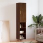 vidaXL Credenza Rovere Marrone 34,5x34x180 cm in Legno Multistrato vidaXL Credenza Rovere Marrone 34,5x34x180 cm in Legno Multistrato