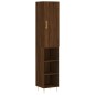 vidaXL Credenza Rovere Marrone 34,5x34x180 cm in Legno Multistrato vidaXL Credenza Rovere Marrone 34,5x34x180 cm in Legno Multistrato