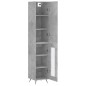 vidaXL Credenza Grigio Cemento 34,5x34x180 cm in Legno Multistrato vidaXL Credenza Grigio Cemento 34,5x34x180 cm in Legno Multistrato
