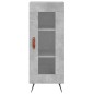vidaXL Credenza Grigio Cemento 34,5x34x180 cm in Legno Multistrato vidaXL Credenza Grigio Cemento 34,5x34x180 cm in Legno Multistrato