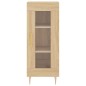 vidaXL Credenza Rovere Sonoma 34,5x34x180 cm in Legno Multistrato vidaXL Credenza Rovere Sonoma 34,5x34x180 cm in Legno Multistrato