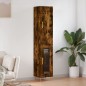 vidaXL Credenza Rovere Fumo 34,5x34x180 cm in Legno Multistrato vidaXL Credenza Rovere Fumo 34,5x34x180 cm in Legno Multistrato