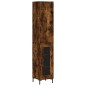 vidaXL Credenza Rovere Fumo 34,5x34x180 cm in Legno Multistrato vidaXL Credenza Rovere Fumo 34,5x34x180 cm in Legno Multistrato