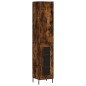 vidaXL Credenza Rovere Fumo 34,5x34x180 cm in Legno Multistrato