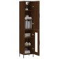 vidaXL Credenza Rovere Marrone 34,5x34x180 cm in Legno Multistrato vidaXL Credenza Rovere Marrone 34,5x34x180 cm in Legno Multistrato