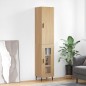 vidaXL Credenza Rovere Sonoma 34,5x34x180 cm in Legno Multistrato vidaXL Credenza Rovere Sonoma 34,5x34x180 cm in Legno Multistrato