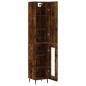 vidaXL Credenza Rovere Fumo 34,5x34x180 cm in Legno Multistrato