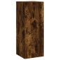 vidaXL Credenza Rovere Fumo 34,5x34x180 cm in Legno Multistrato