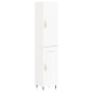 vidaXL Credenza Bianca 34,5x34x180 cm in Legno Multistrato vidaXL Credenza Bianca 34,5x34x180 cm in Legno Multistrato