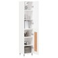 vidaXL Credenza Bianca 34,5x34x180 cm in Legno Multistrato vidaXL Credenza Bianca 34,5x34x180 cm in Legno Multistrato