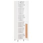 vidaXL Credenza Bianca 34,5x34x180 cm in Legno Multistrato vidaXL Credenza Bianca 34,5x34x180 cm in Legno Multistrato