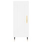 vidaXL Credenza Bianca 34,5x34x180 cm in Legno Multistrato vidaXL Credenza Bianca 34,5x34x180 cm in Legno Multistrato