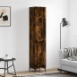 vidaXL Credenza Rovere Fumo 34,5x34x180 cm in Legno Multistrato vidaXL Credenza Rovere Fumo 34,5x34x180 cm in Legno Multistrato