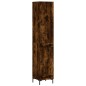 vidaXL Credenza Rovere Fumo 34,5x34x180 cm in Legno Multistrato vidaXL Credenza Rovere Fumo 34,5x34x180 cm in Legno Multistrato